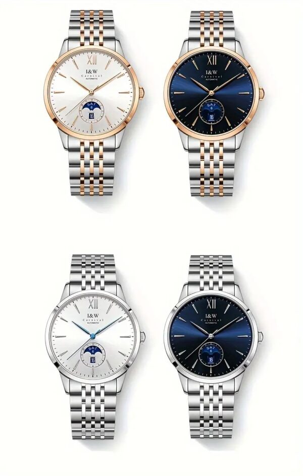 Carnival High-End Herren Automatikuhr: Sportlich-elegant mit Saphirglas
