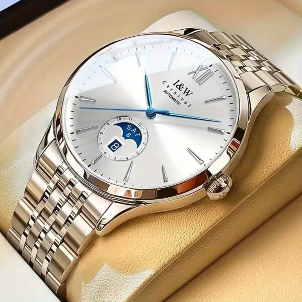 Carnival High-End Herren Automatikuhr: Sportlich-elegant mit Saphirglas – Bild 2