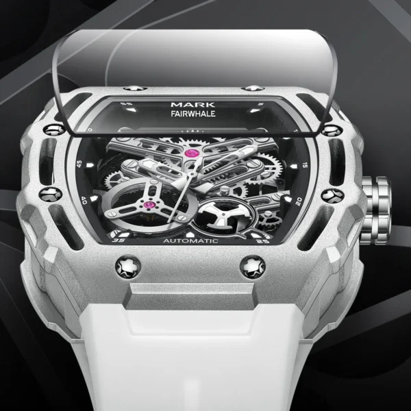 DITALING FW-6700: Luxuriöse Herren-Automatikuhr im Tonneau-Skelett-Design – Bild 4