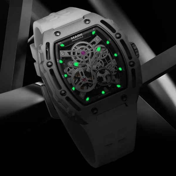DITALING FW-6700: Luxuriöse Herren-Automatikuhr im Tonneau-Skelett-Design – Bild 2