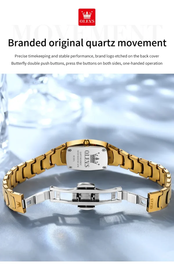 OLEVS 7006 Tonneau Wolframstahl Partneruhr: Luxus und Präzision für Sie und Ihn – Bild 27
