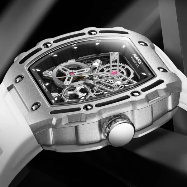 DITALING FW-6700: Luxuriöse Herren-Automatikuhr im Tonneau-Skelett-Design – Bild 3