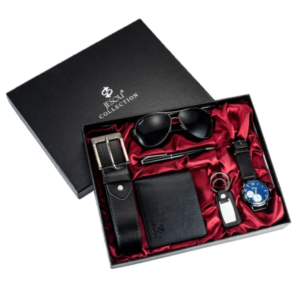 Luxuriöses Geschenkset für Herren: 6-in-1 Business-Accessoires – Bild 13