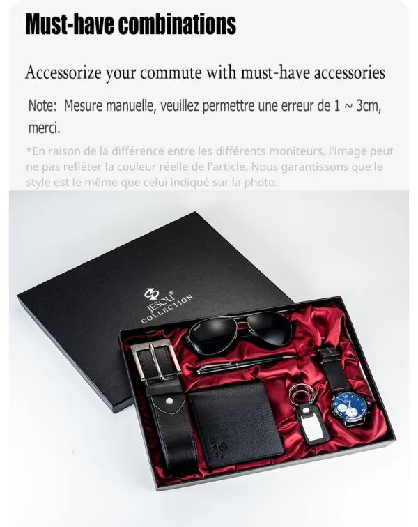 Luxuriöses Geschenkset für Herren: 6-in-1 Business-Accessoires – Bild 20