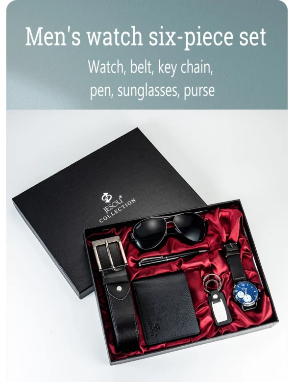 Luxuriöses Geschenkset für Herren: 6-in-1 Business-Accessoires – Bild 11