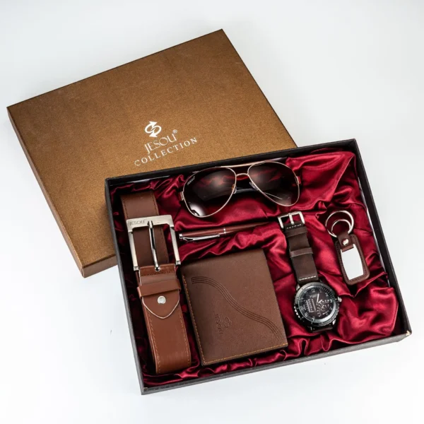 Luxuriöses Geschenkset für Herren: 6-in-1 Business-Accessoires – Bild 5
