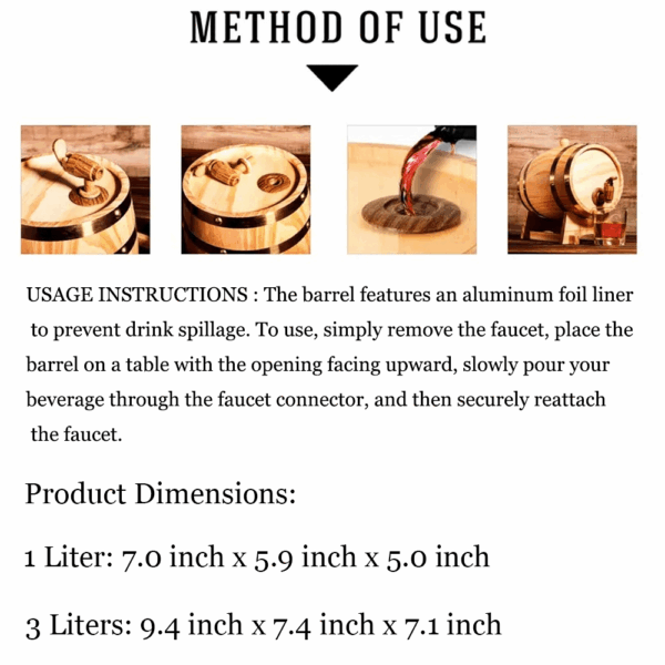1 Liter Mini-Whiskyfass als besonderes Geschenk – Bild 9