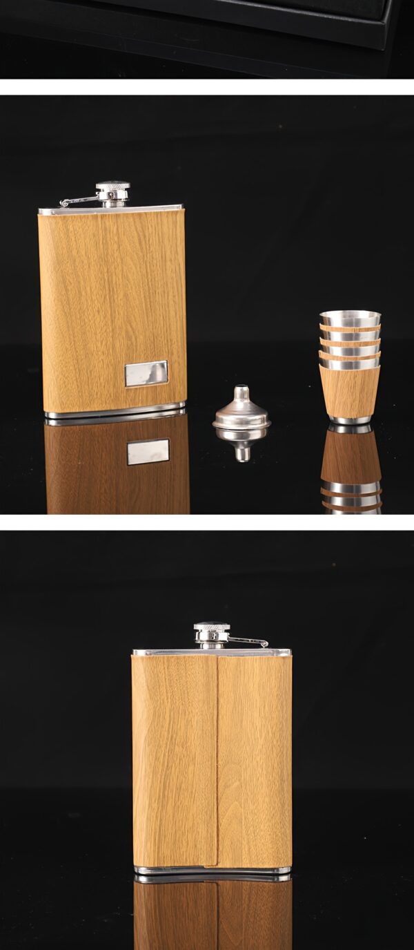 Tragbares Flachmann-Set aus Edelstahl-Ideal für Outdoor und Unterwegs – Bild 12