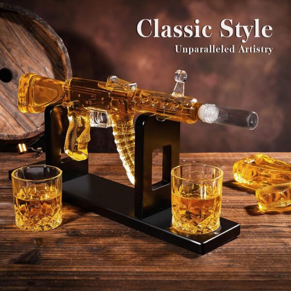 AK47 Whiskey Dekanter-Set: Einzigartiges Geschenk für Stilvolle Genießer – Bild 4