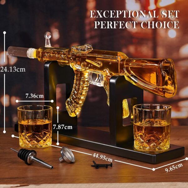 AK47 Whiskey Dekanter-Set: Einzigartiges Geschenk für Stilvolle Genießer