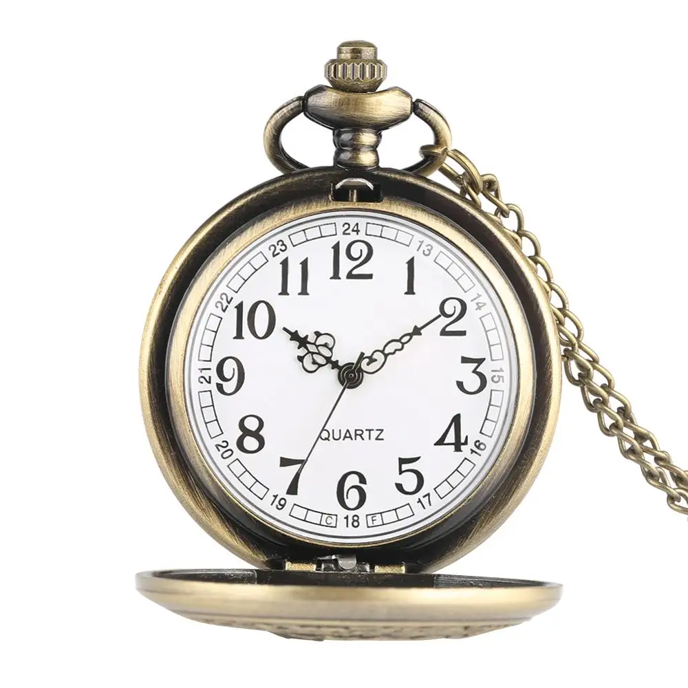 Vintage Bronze Hohlkranich-Kiefern-Taschenuhr-Ein Symbol der Langlebigkeit