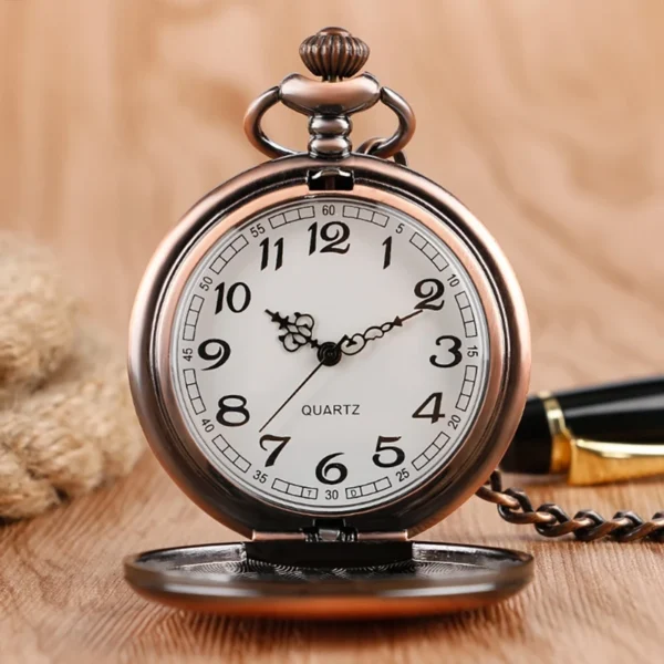 Luxus Glatte Silber Taschenuhr-Zeitlose Eleganz für Sie und Ihn – Bild 34