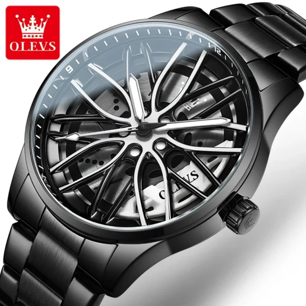OLEVS 9937 Herrenuhr – Top Luxus Quarz-Uhr mit drehbarer Lünette & Sport-Design – Bild 10