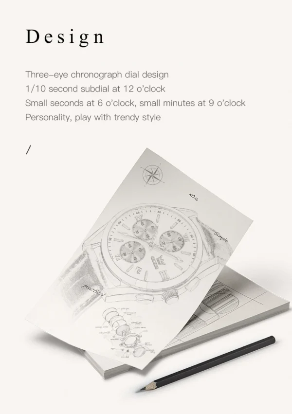 OLEVS 2872 Herrenuhr: Luxuriöser Chronograph mit Sport- und Business-Appeal – Bild 14