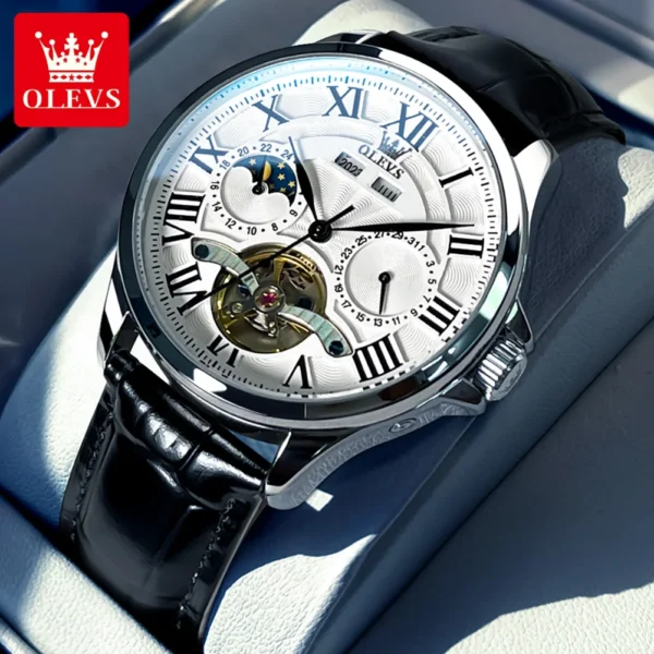 OLEVS 7013 Herren-Automatikuhr - Luxus, Mondphase und das Geheimnis des Uhrwerks – Bild 10