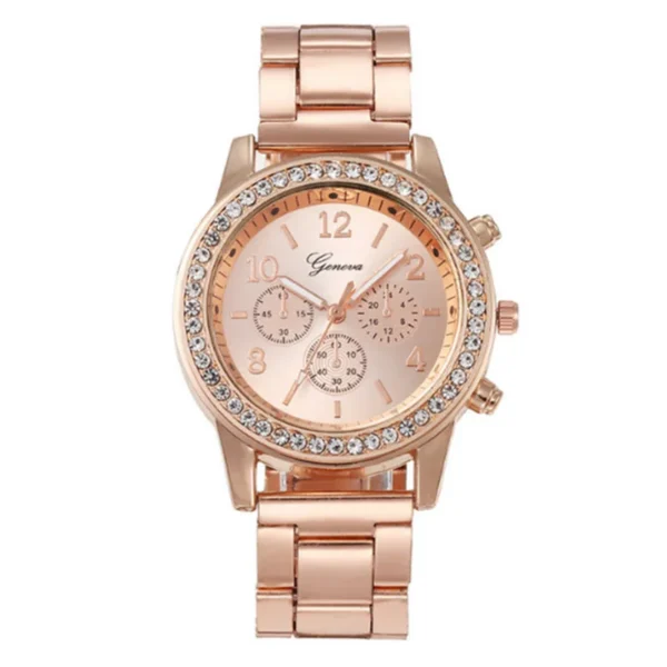 Damen-Uhren-Set 5-teilig Eleganz mit Strass für Mädchen und Frauen – Bild 6