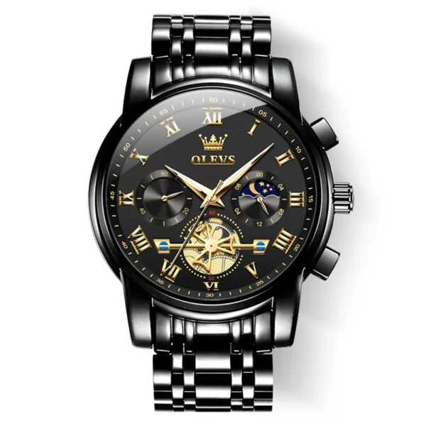 OLEVS 2859 Herrenuhr – Klassische Römische Skala, Luxus Quarz-Uhr mit Leuchtfunktion & Wasserdicht – Bild 11