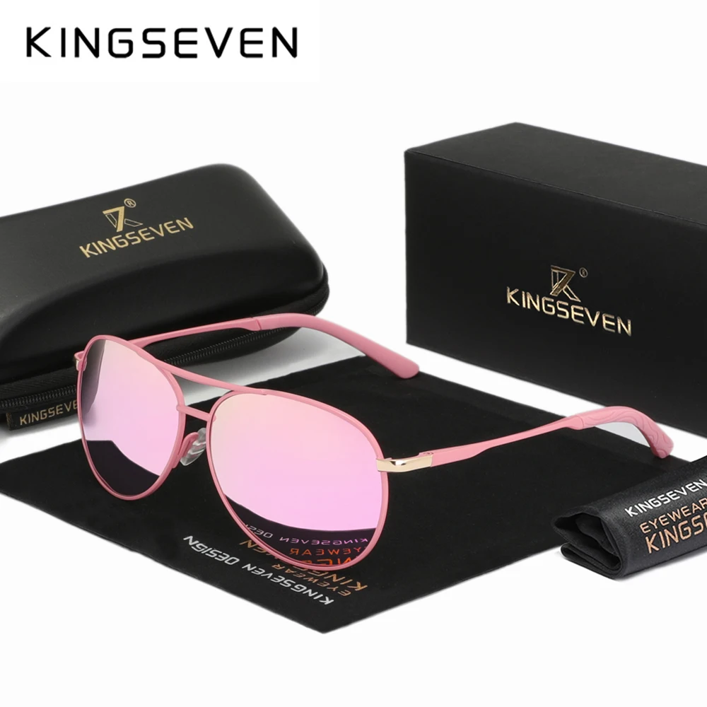 KINGSEVEN Polarisierte Piloten-Sonnenbrille für Herren und Damen – Klassischer UV400-Schutz