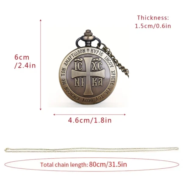 Neue Vintage Bronze Taschenuhr - Eine Sammlung für Sie und Ihn – Bild 5
