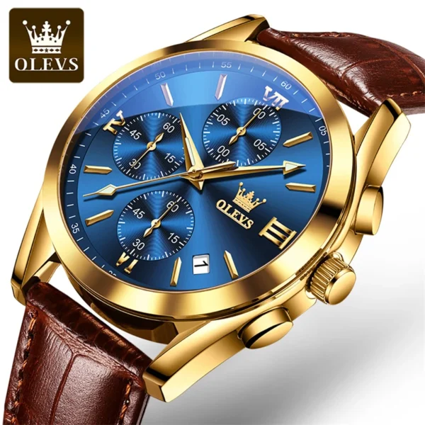 OLEVS 2872 Herrenuhr: Luxuriöser Chronograph mit Sport- und Business-Appeal – Bild 10