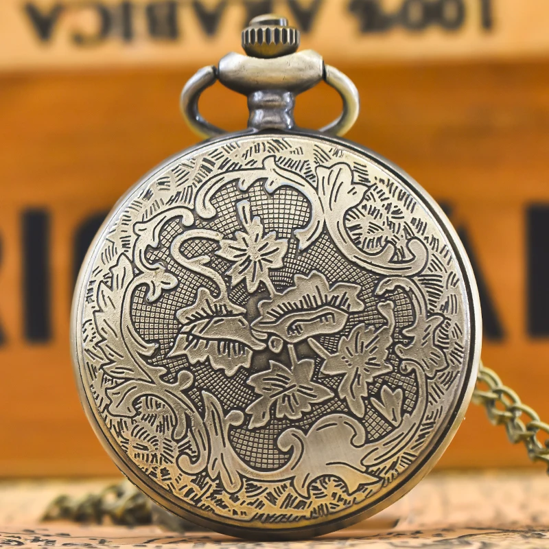 Vintage Bronze Steampunk Taschenuhr-Faszinierendes Zahnrad-Design