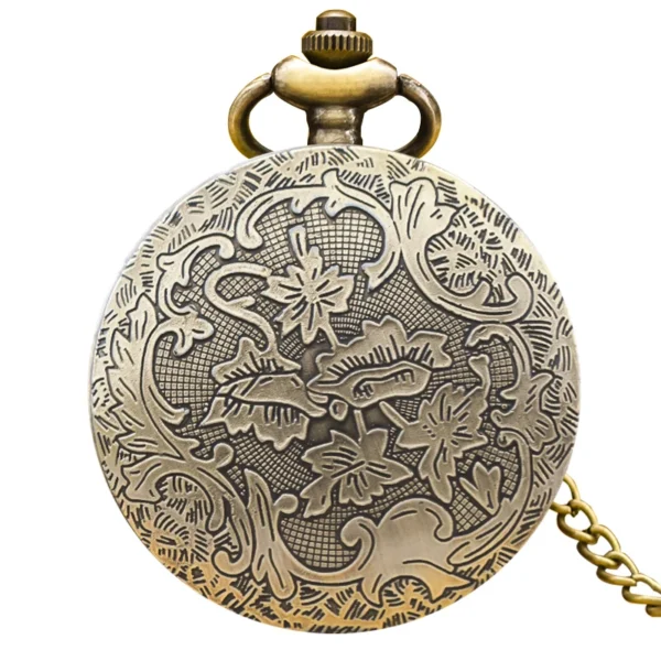 Vintage Bronze Steampunk Taschenuhr-Faszinierendes Zahnrad-Design – Bild 8