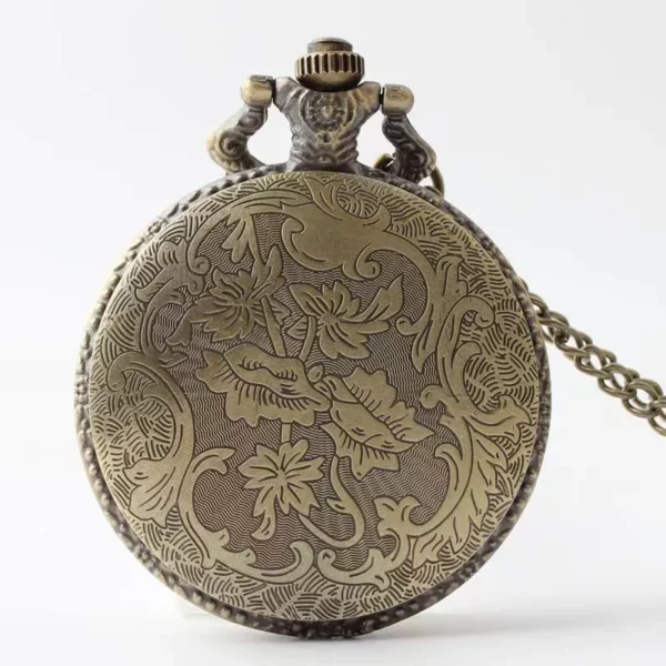 Bronze Brüllender Löwenkopf Taschenuhr – Bild 7