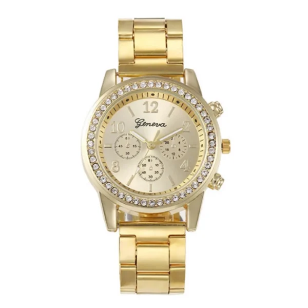 Damen-Uhren-Set 5-teilig Eleganz mit Strass für Mädchen und Frauen – Bild 4
