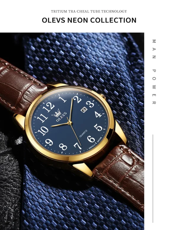 OLEVS 5566 Paar-Uhr - Elegante Quarz-Uhren für Verliebte mit Kalender – Bild 31
