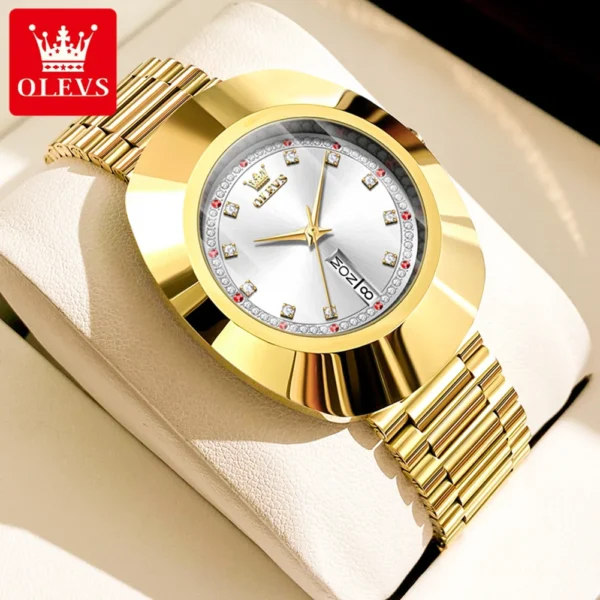 OLEVS 7017 Neue Diamant-Luxus-Quarzuhr für Damen - Eleganz und Alltagstauglichkeit – Bild 2