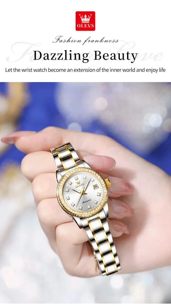 OLEVS 7003 Mechanische Paar-Uhr Luxus und Präzision für Verliebte – Bild 18