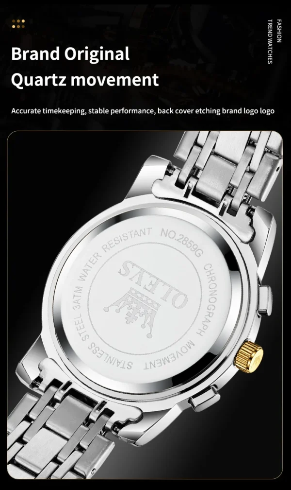 OLEVS 2859 Herrenuhr – Klassische Römische Skala, Luxus Quarz-Uhr mit Leuchtfunktion & Wasserdicht – Bild 24
