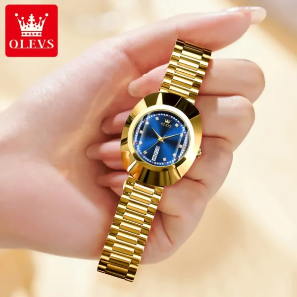 OLEVS 7017 Neue Diamant-Luxus-Quarzuhr für Damen - Eleganz und Alltagstauglichkeit – Bild 3