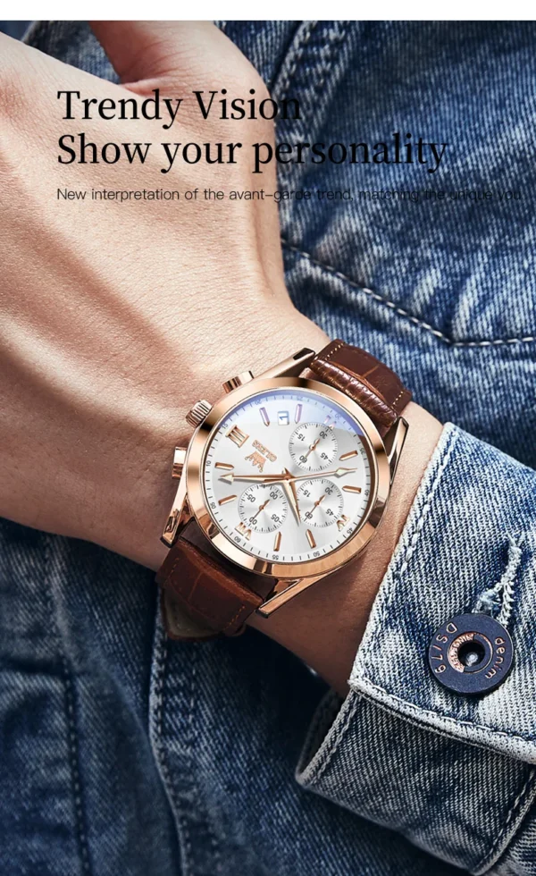 OLEVS 2872 Herrenuhr: Luxuriöser Chronograph mit Sport- und Business-Appeal – Bild 29