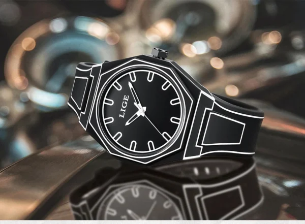 LIGE 89171 Herrenuhr: Luxuriöse Militär-Sportuhr mit Chronograph – Bild 20