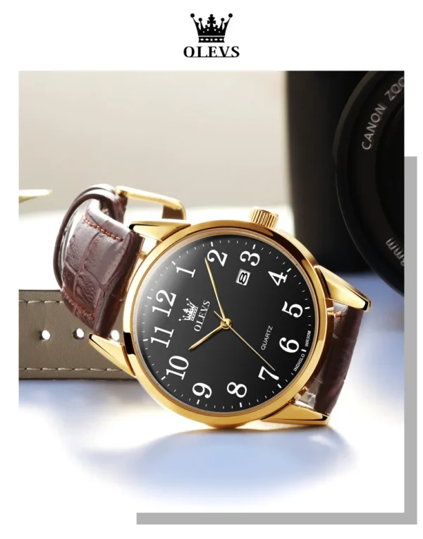 OLEVS 5566 Paar-Uhr - Elegante Quarz-Uhren für Verliebte mit Kalender – Bild 15