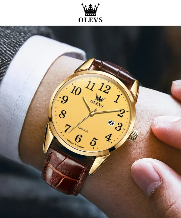 OLEVS 5566 Paar-Uhr - Elegante Quarz-Uhren für Verliebte mit Kalender – Bild 32
