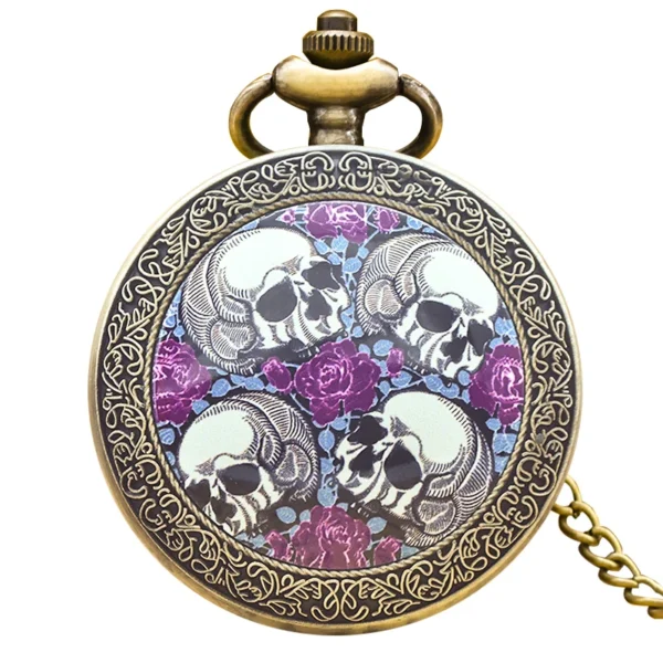 Vintage Bronze-Silber Steampunk Taschenuhr-Muschel-Design mit Sammlerwert – Bild 8