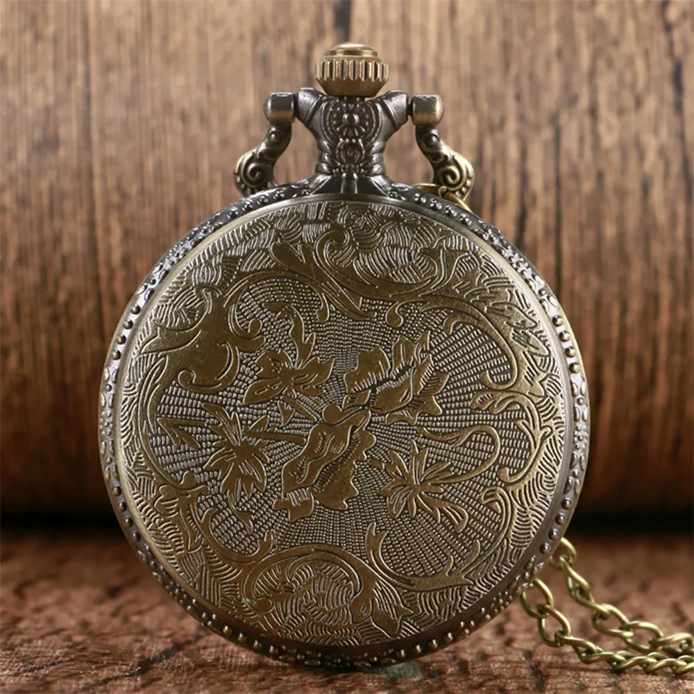 Bronze Brüllender Löwenkopf Taschenuhr