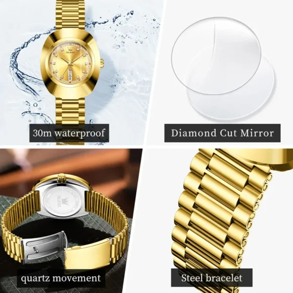 OLEVS 7017 Neue Diamant-Luxus-Quarzuhr für Damen - Eleganz und Alltagstauglichkeit – Bild 5