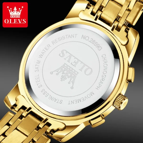 OLEVS 2859 Herrenuhr – Klassische Römische Skala, Luxus Quarz-Uhr mit Leuchtfunktion & Wasserdicht – Bild 6