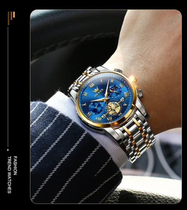 OLEVS 2859 Herrenuhr – Klassische Römische Skala, Luxus Quarz-Uhr mit Leuchtfunktion & Wasserdicht – Bild 19