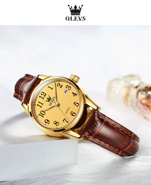 OLEVS 5566 Paar-Uhr - Elegante Quarz-Uhren für Verliebte mit Kalender – Bild 29