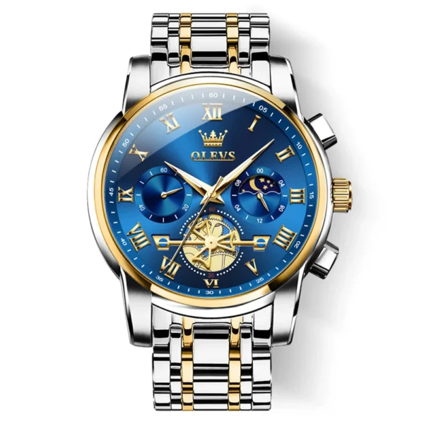 OLEVS 2859 Herrenuhr – Klassische Römische Skala, Luxus Quarz-Uhr mit Leuchtfunktion & Wasserdicht – Bild 9