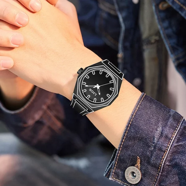 LIGE 89171 Herrenuhr: Luxuriöse Militär-Sportuhr mit Chronograph – Bild 6