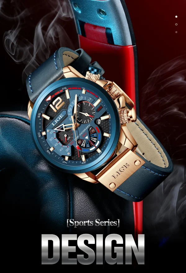 Fashion Herrenuhr - Luxuriöser Chronograph mit Sport-Appeal – Bild 10