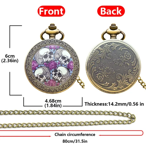 Vintage Bronze-Silber Steampunk Taschenuhr-Muschel-Design mit Sammlerwert – Bild 16