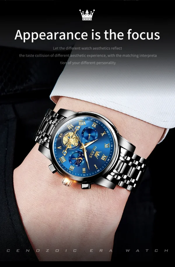 OLEVS 2859 Herrenuhr – Klassische Römische Skala, Luxus Quarz-Uhr mit Leuchtfunktion & Wasserdicht – Bild 32