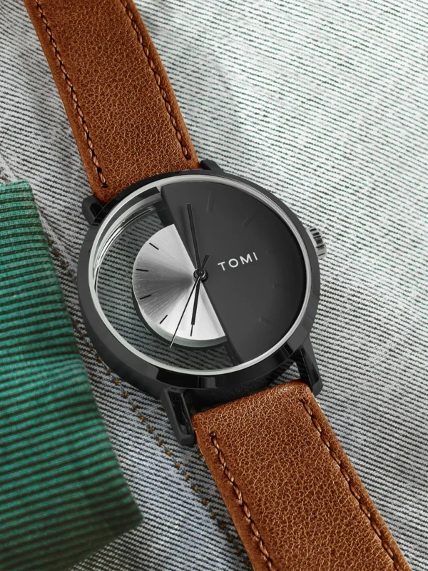 TOMI 3er-Set Luxus Business Geschenkbox – Herrenuhr, Geldbörse & Stift – Bild 19