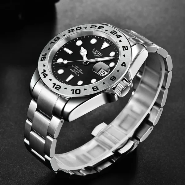Business Herrenuhr Luxuriöse Eleganz aus Edelstahl – Bild 19
